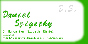 daniel szigethy business card