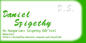 daniel szigethy business card